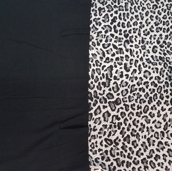 Woman's high neck slim fit party leopard print shi - Picture 2 of 7